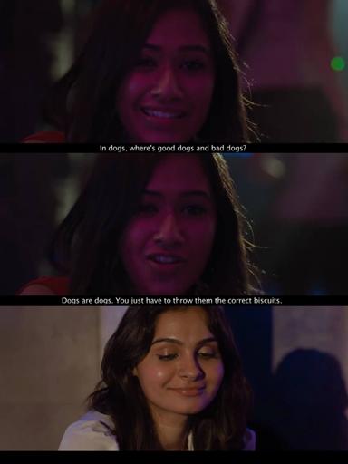 Taramani meme template with Althiya Johnson (Andrea Jeremiah) with Prabhunath (Vasanth Ravi)