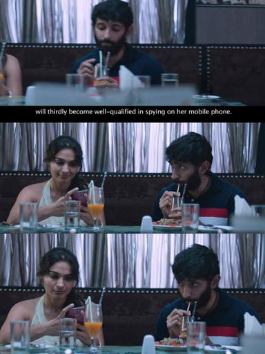 Taramani meme template with Althiya Johnson (Andrea Jeremiah) with Prabhunath (Vasanth Ravi)