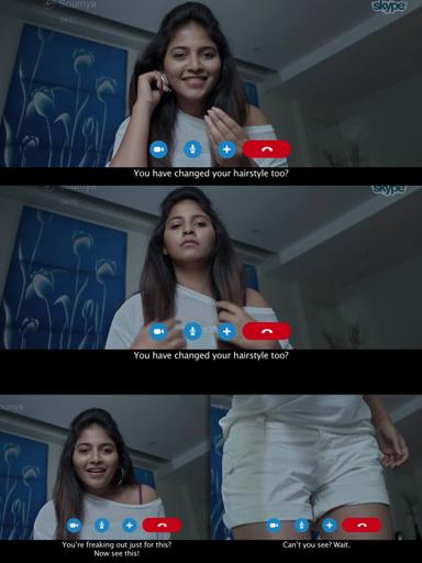 Taramani meme template with Althiya Johnson (Andrea Jeremiah) with Prabhunath (Vasanth Ravi)