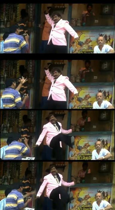 Thalai Nagaram meme template with Naai Sekar (Vadivelu) with  (Mayilsamy)