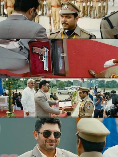 Thani Oruvan meme template with Mithran IPS (Jayam Ravi) with Dr. Siddharth Abhimanyu (Arvind Swamy)