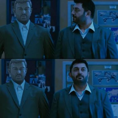 Thani Oruvan meme template with Dr. Siddharth Abhimanyu (Arvind Swamy)