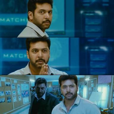 Thani Oruvan meme template with Mithran IPS (Jayam Ravi) with Dr. Siddharth Abhimanyu (Arvind Swamy)