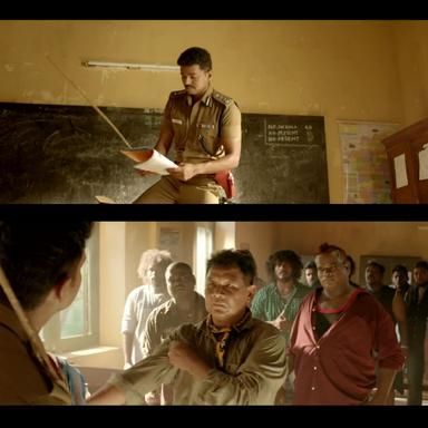 Theri meme template with Joseph Kuruvilla/Vijay Kumar/ Dharmeshwar (Vijay)