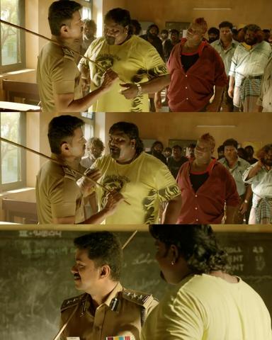 Theri meme template with Joseph Kuruvilla/Vijay Kumar/ Dharmeshwar (Vijay)