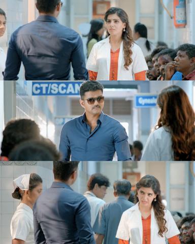 Theri meme template with Joseph Kuruvilla/Vijay Kumar/ Dharmeshwar (Vijay) with Mithra (Samantha Ruth Prabhu)