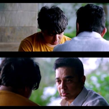 Uttama Villain meme template with Uttaman/Manoranjan (Kamal Haasan)