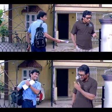 Vaaranam Aayiram meme template with Krishnan / Suriya (Suriya)