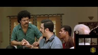 Vasool Raja MBBS meme template with Dr. Vishwanathan (Prakash Raj) with Rajaraman Venkatraman (Vasool Raja) (Kamal Haasan)