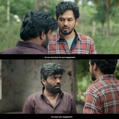 Veeran meme template with Kumaran / Veeran (HipHop Tamizha Adhi) with Selvi's Groom Prospect (Tha. Muruganantham)