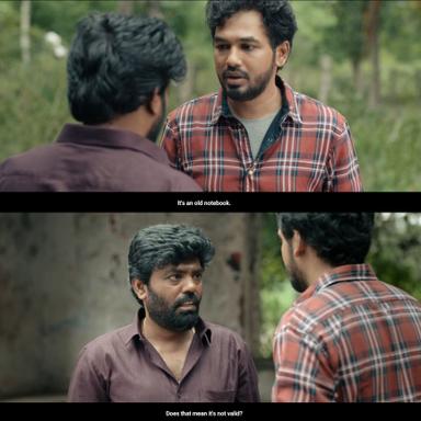 Veeran meme template with Kumaran / Veeran (HipHop Tamizha Adhi) with Selvi's Groom Prospect (Tha. Muruganantham)