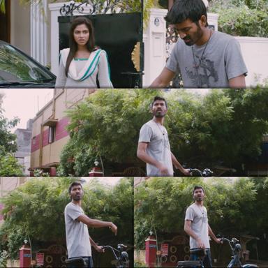 Velaiyilla Pattathari meme template with Raghuvaran (Dhanush) with Shalini (Amala Paul)