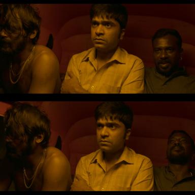 Vendhu Thanindhathu Kaadu meme template with Muthuveeran (Silambarasan)