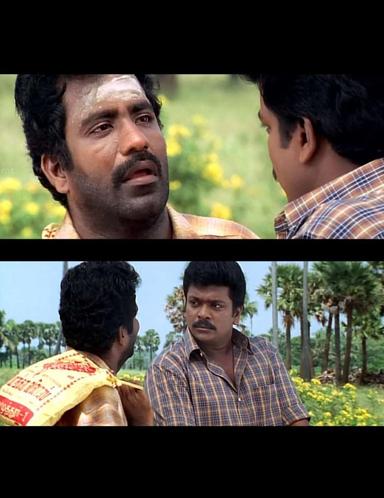 Vetri Kodi Kattu meme template with Muthuraman (R. Parthiban) with Pazhani (Charle)