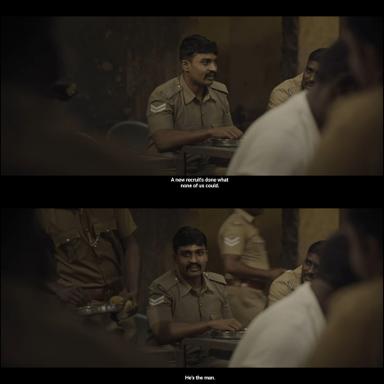 Viduthalai: Part I meme template with A Constable (Bala Hasan)