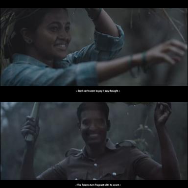 Viduthalai: Part I meme template with Kumaresan (Soori) with Tamilarasi (Bhavani Sre)