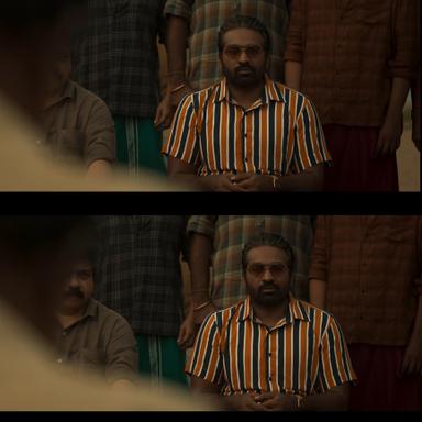 Vikram meme template with Sandhanam (Vijay Sethupathi)