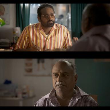 Vikram meme template with Sandhanam (Vijay Sethupathi)