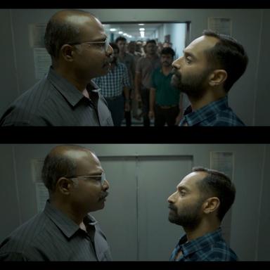 Vikram meme template with Amar (Fahadh Faasil) with Police Chief Jose (Chemban Vinod Jose)