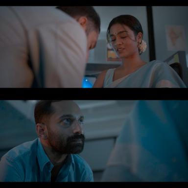 Vikram meme template with Amar (Fahadh Faasil) with Gayathri Amar (Gayathrie Shankar)