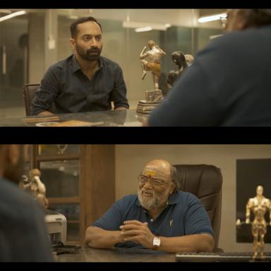 Vikram meme template with Amar (Fahadh Faasil) with Uppiliappan (Santhana Bharathi)