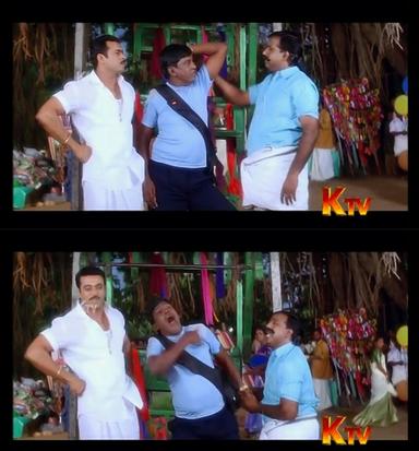 Winner meme template with Kaipillai (Vadivelu) with Kattadurai (Riyaz Khan) with Kattadurai's Cousin (Vichu Vishwanath)