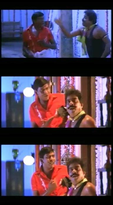 Winner meme template with Kaipillai (Vadivelu) with Thief (Singamuthu)