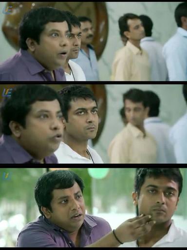 24 meme template with Sethuraman, Athreya and Manikandan (Suriya) with Sathyabama (Samantha Ruth Prabhu)
