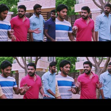 Achcham Yenbadhu Madamaiyada meme template with Rajnikanth (Silambarasan) with Mahesh (Sathish Krishnan)