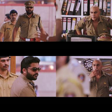 Achcham Yenbadhu Madamaiyada meme template with Rajnikanth (Silambarasan) with Leela (Manjima Mohan) with Kamath (Baba Sehgal)