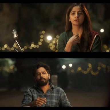 Anbarivu meme template with Anbu/Arivu (HipHop Tamizha Adhi) with Kayal (Kashmira Pardesi)