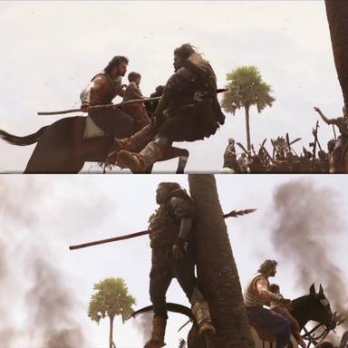 Bāhubali: The Beginning meme template with Amarendra Bāhubali / Mahendra "Sivudu" Bāhubali (Prabhas)