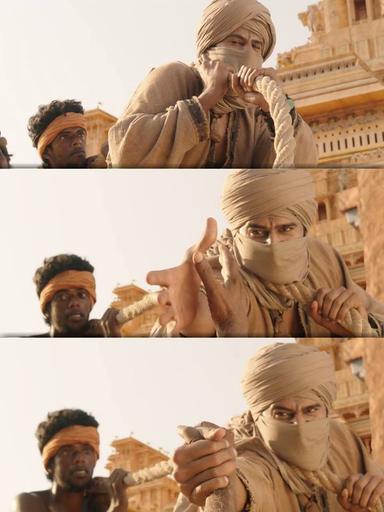 Bāhubali: The Beginning meme template with Amarendra Bāhubali / Mahendra "Sivudu" Bāhubali (Prabhas)