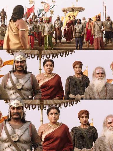 Bāhubali: The Beginning meme template with Sivagami (Ramya Krishnan) with Bijjaladeva (Nassar)