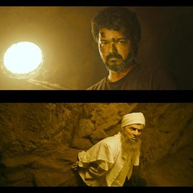 Beast meme template with Veera Raghavan (Vijay)