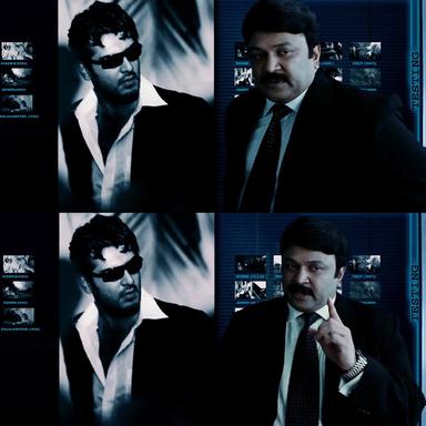 Billa meme template with David Billa / Saravana Velu (Ajith Kumar)