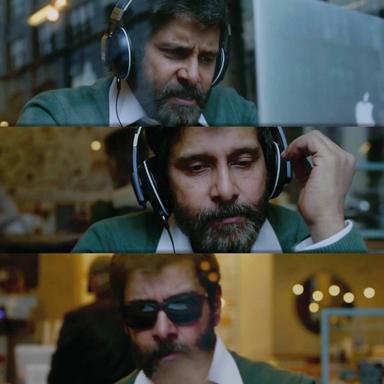 Dhruva Natchathiram: Chapter One – Yuddha Kaandam meme template with John / Yohan/ Dhruv (Vikram)