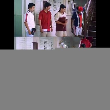 Friends meme template with Chandru (Suriya) with Contractor Nesamani (Vadivelu) with Aravindan (Vijay)