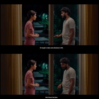 Good Night meme template with Mohan (K. Manikandan) with Anu (Meetha Raghunath)