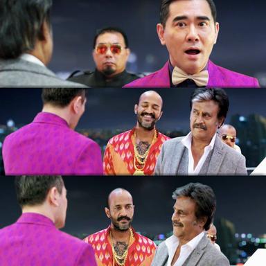 Kabali meme template with 'Kabali' Kabaliswaran (Rajinikanth)