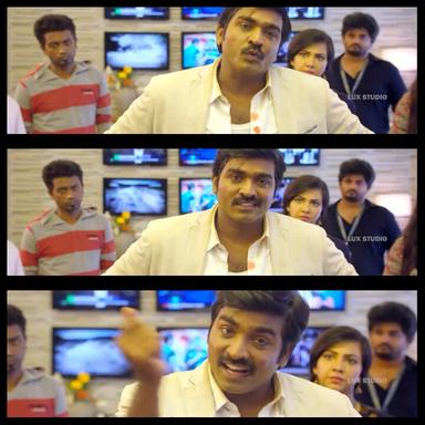 Kavan meme template with Tilak (Vijay Sethupathi) with Malar (Madonna Sebastian)