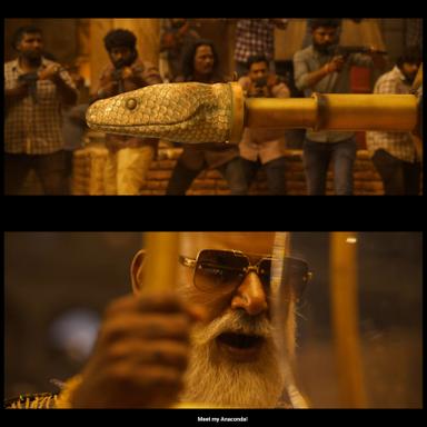 Mark Antony meme template with Mark/Antony (Vishal Krishna) with Ekambaram (Sunil Varma)