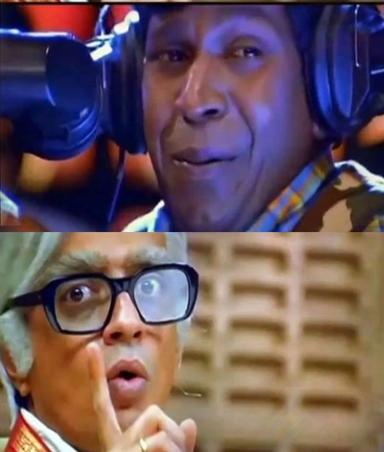 Mudhalvan meme template with Palavesham (Vadivelu) with Chief Minister Aranganathan (Raghuvaran)