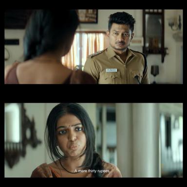 Nenjuku Needhi meme template with Vijayragavan IPS (Udhayanidhi Stalin) with  (Yamini Chander)
