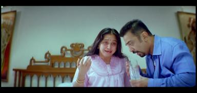 Panchatanthiram meme template with Ramachandramurthy (Kamal Haasan) with Nirmala (Guest Appearance) (Devayani)