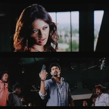 Pokkiri meme template with DSP Satyamoorthy IPS (Tamizh) (Vijay)