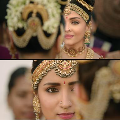 Ponniyin Selvan: Part I meme template with Nandini / Mandakini Devi (Aishwarya Rai Bachchan) with Kundavai (Trisha Krishnan)