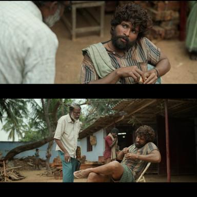 Pushpa: The Rise - Part 1 meme template with Pushpa Raj (Allu Arjun)