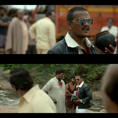 Pushpa: The Rise - Part 1 meme template with Pushpa Raj (Allu Arjun) with Kesava (Jagadeesh Prathap Bandari)