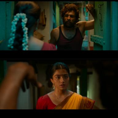 Pushpa: The Rise - Part 1 meme template with Pushpa Raj (Allu Arjun)